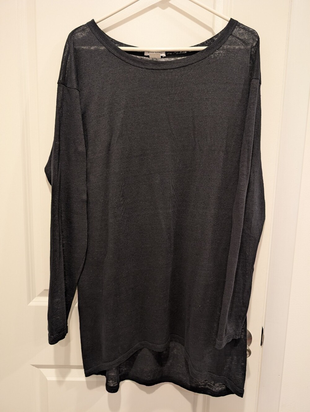 Travis Taddeo Black Long Sleeve Lightweight Tunic